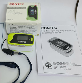 Pulsoksymetr napalcowy medyczny Contec CMS50-Pro wyposażenie